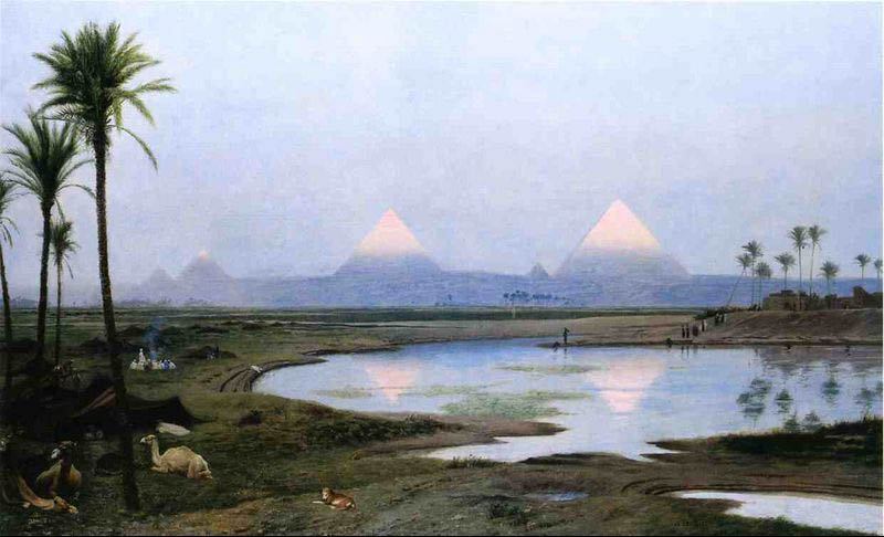 Jean-Leon Gerome The Pyramids, Sunrise